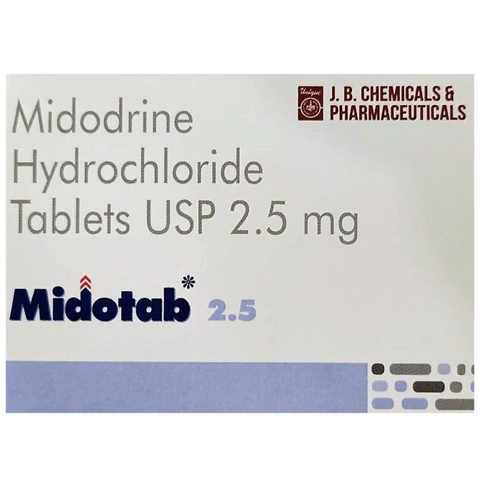 Midotab 2.5 Tablet - Classic Derma
