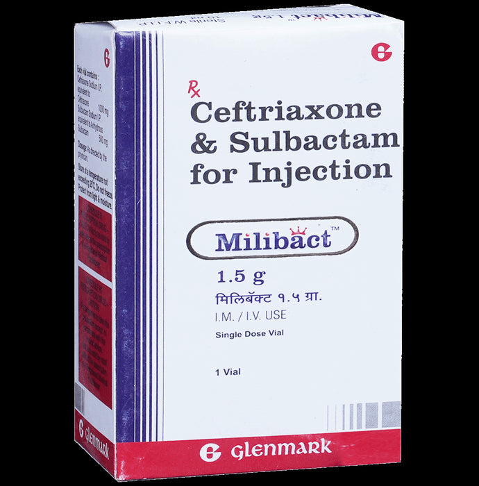 Milibact 1000 mg/500 mg Injection