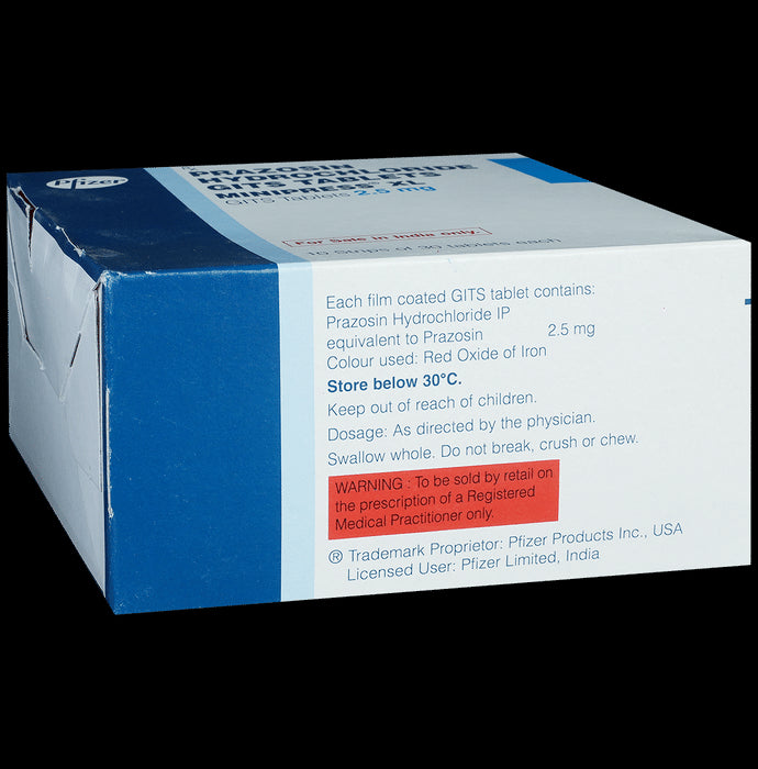 Minipress XL 2.5mg Tablet