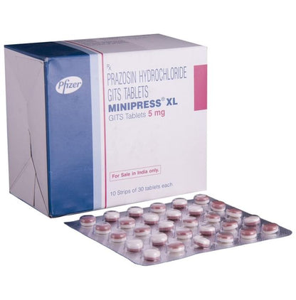 Minipress XL 5mg Tablet - Classic Derma