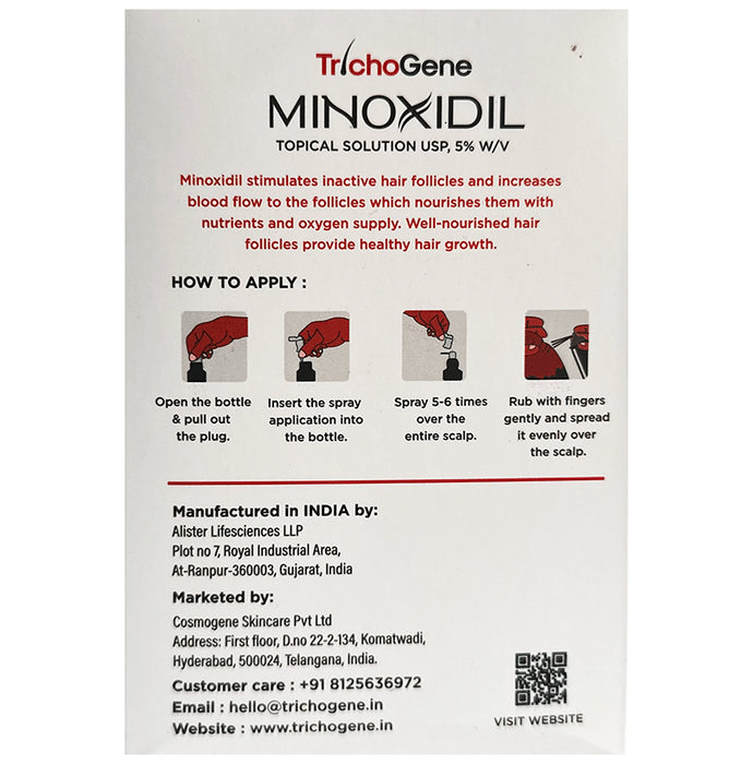 Minoxidil 5% Solution Alcohol Free