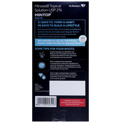 Mintop Forte 2 % Hair Regrowth Formula