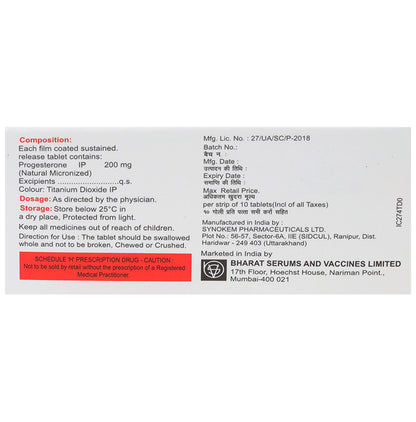 Miprogen 200mg Tablet SR