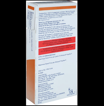 Mixtard 30 Flexpen (3ml Each)