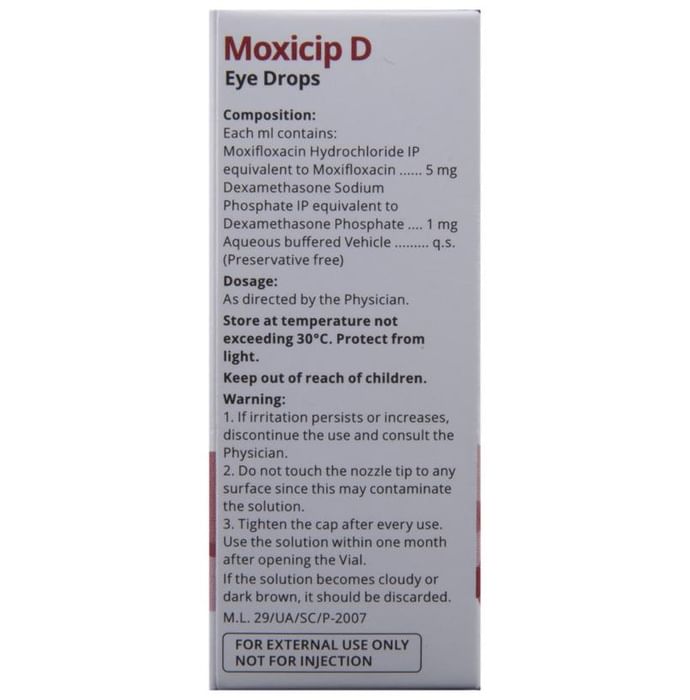 Moxicip D Eye Drop