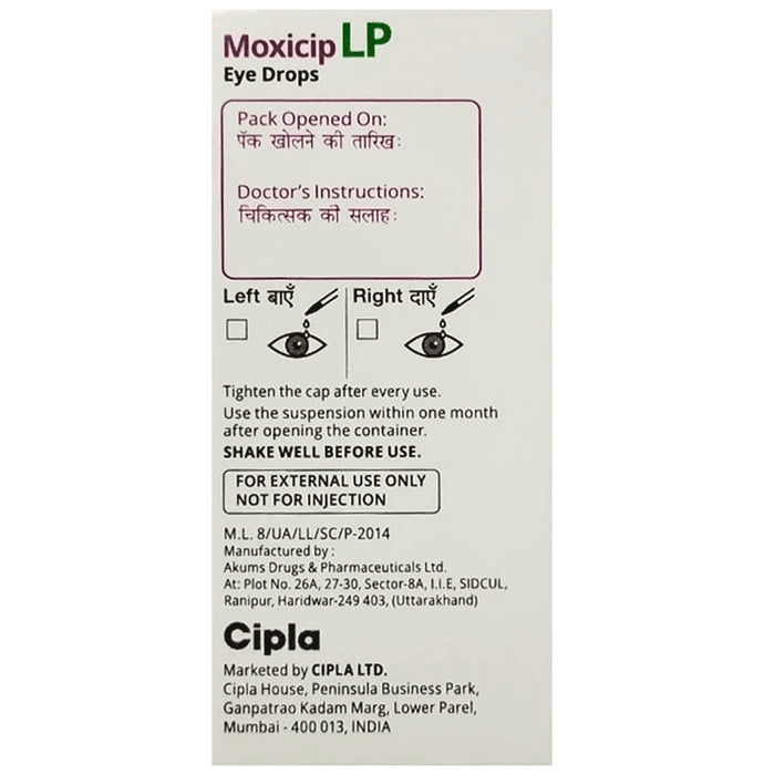 Moxicip LP Eye Drop