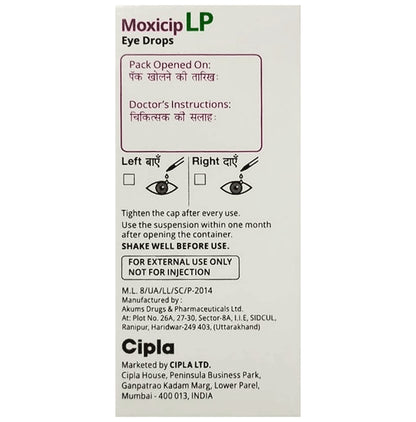 Moxicip LP Eye Drop