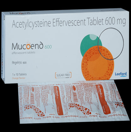 Mucoend 600mg Tablet Orange Sugar Free - Classic Derma