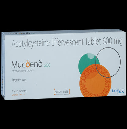 Mucoend 600mg Tablet Orange Sugar Free
