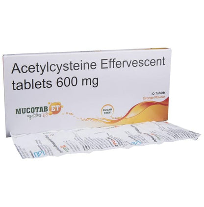 Mucotab ET Tablet Orange Sugar Free - Classic Derma