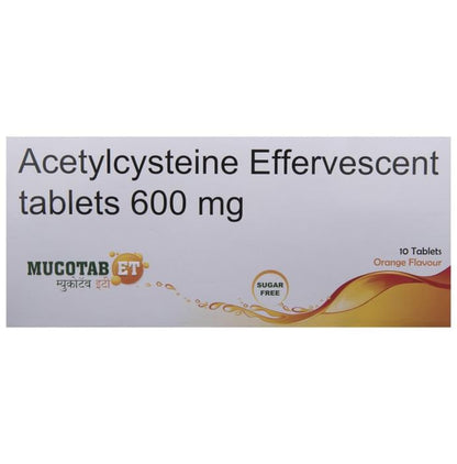 Mucotab ET Tablet Orange Sugar Free