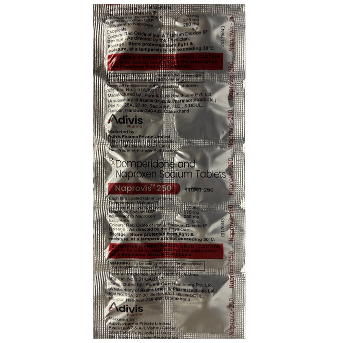 Naprovis 250 Tablet - Classic Derma