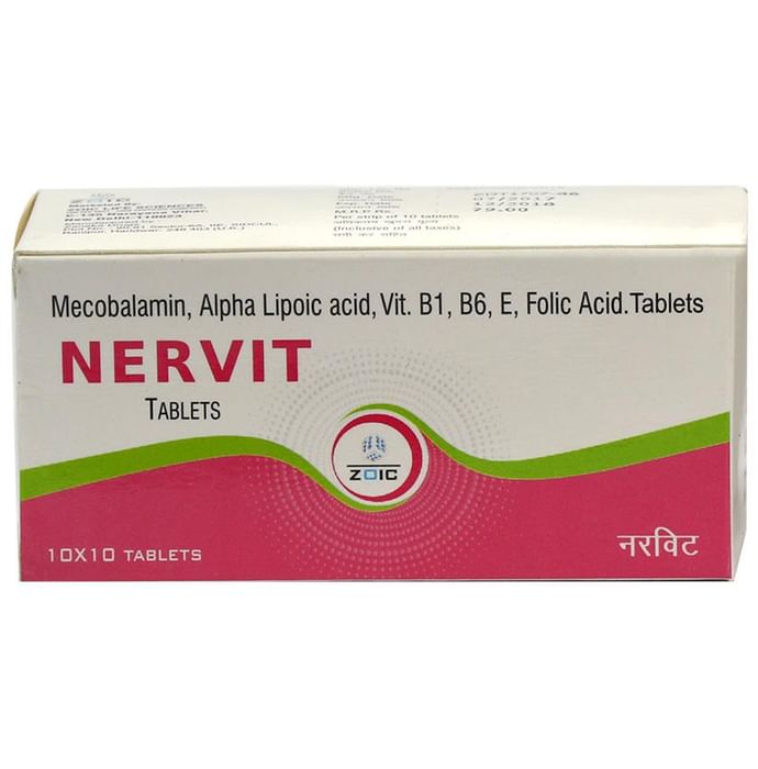 Nervit 500mcg Tablet - Classic Derma
