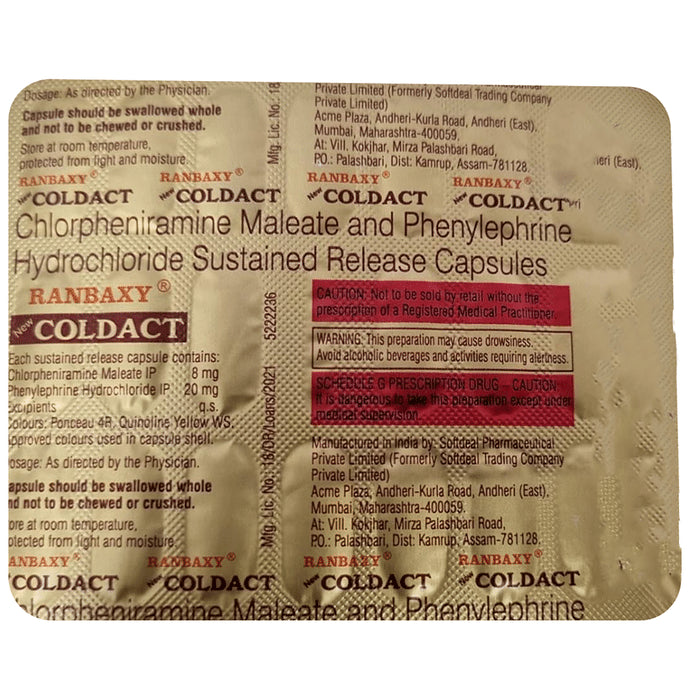 New Coldact Capsule SR - Classic Derma