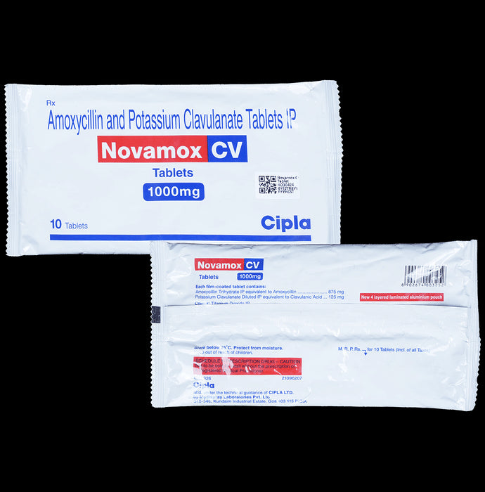Novamox CV 1g Tablet - Classic Derma
