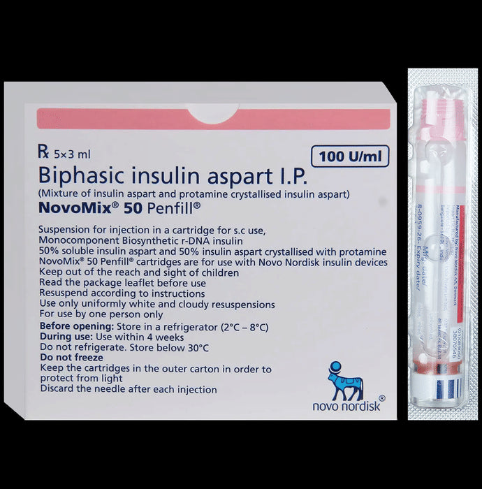 Novomix 50 100IU/ml Penfill - Classic Derma