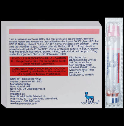 Novomix 50 100IU/ml Penfill