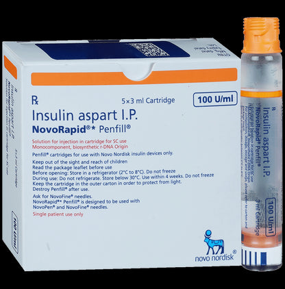 Novorapid Penfill (3ml Each) - Classic Derma