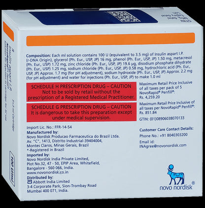 Novorapid Penfill (3ml Each)