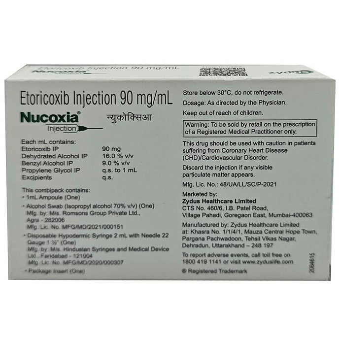 Nucoxia 90mg Injection