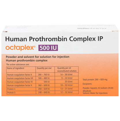 Octaplex 500 IU Injection - Classic Derma