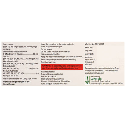Odensomab 60mg Injection
