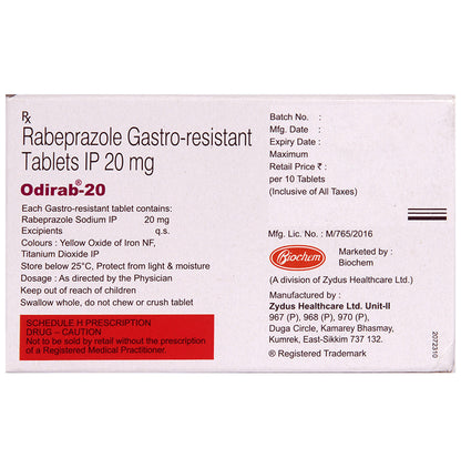 Odirab 20mg Tablet