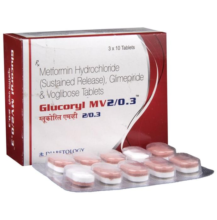 Glucoryl-MV 2/0.3 Tablet SR - Classic Derma