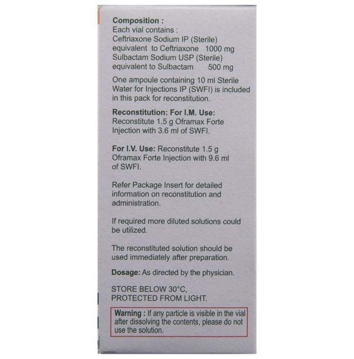 Oframax Forte 1.5g Injection