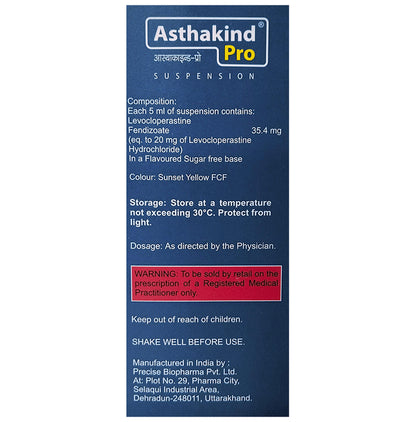 Asthakind Pro Oral Suspension Mango Sugar Free