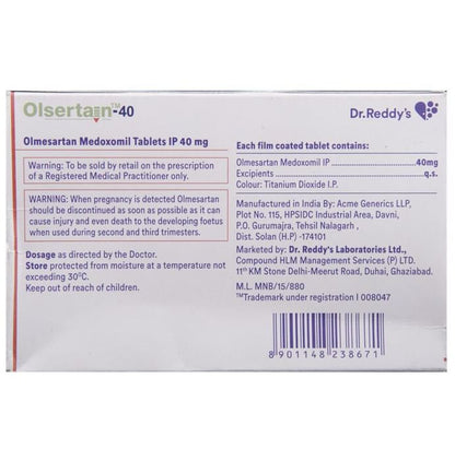 Olsertain 40 Tablet
