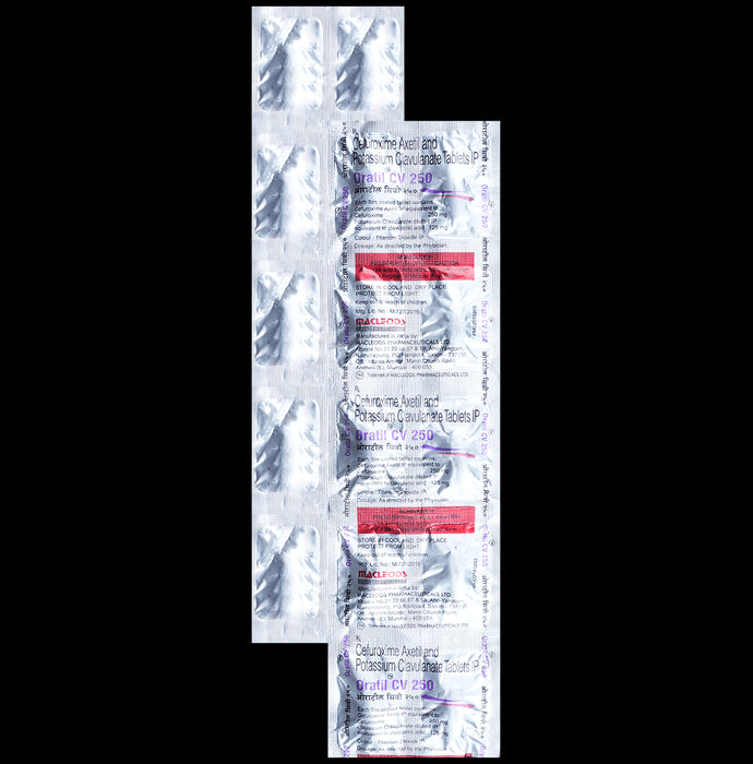 Oratil CV 250mg/125mg Tablet - Classic Derma