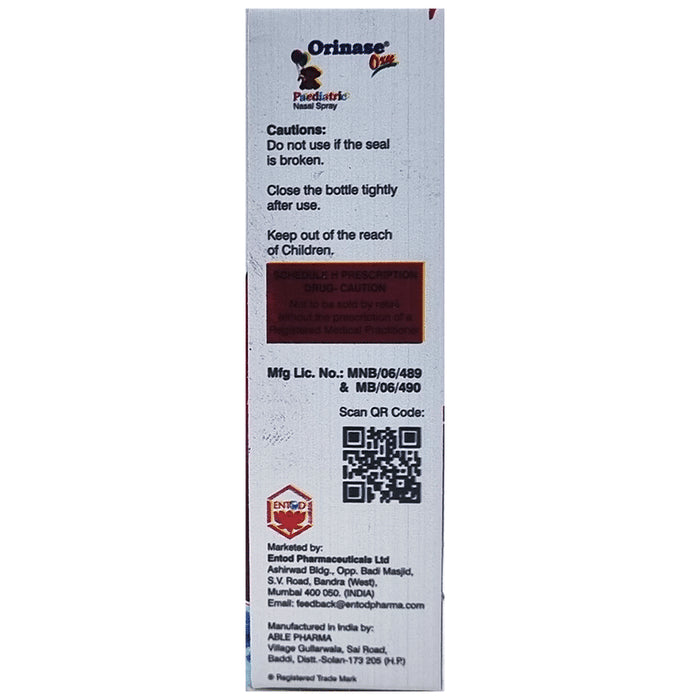 Orinase Oxy Paediatric Nasal Spray