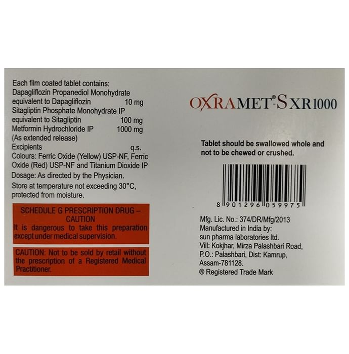 Oxramet-S XR 1000 Tablet