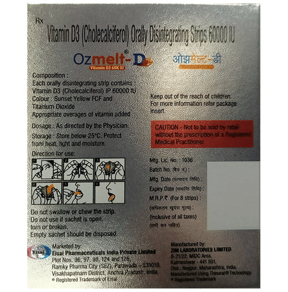 Ozmelt-D Orally Disintegrating Strip