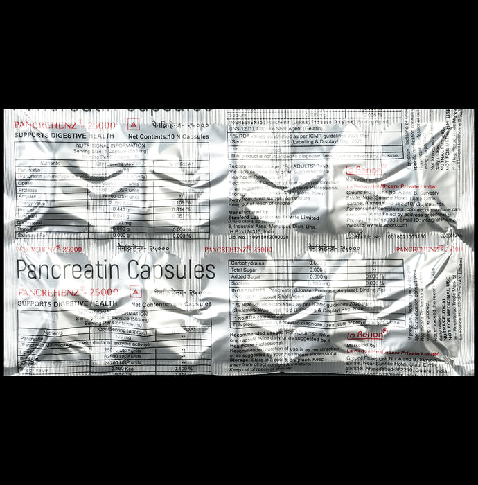 Pancrehenz 25000 Capsule