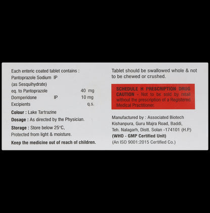 Pantox D 10mg/40mg Tablet