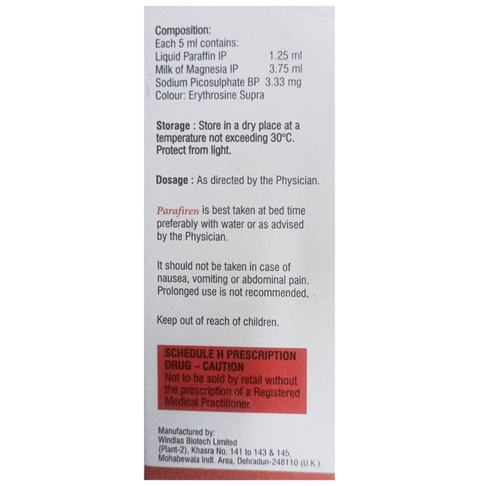 Parafiren Oral Suspension Peppermint