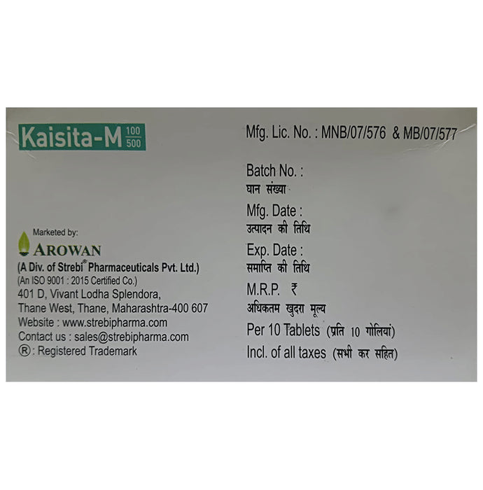 Kaisita-M 100/500 Tablet ER