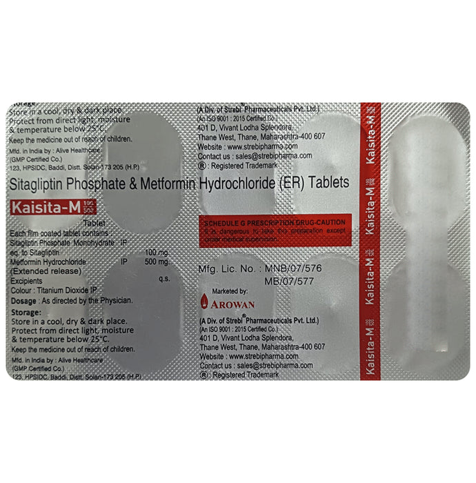 Kaisita-M 100/500 Tablet ER