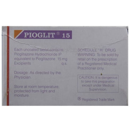 Pioglit 15 Tablet