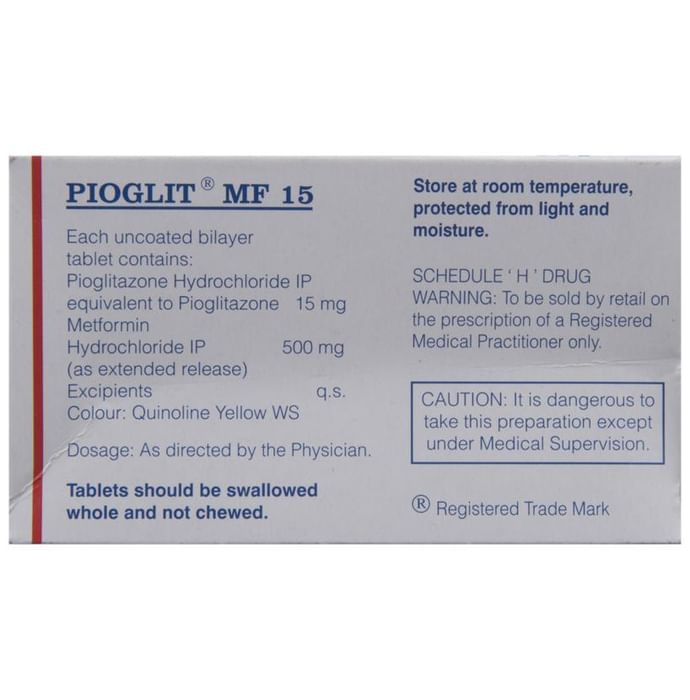 Pioglit MF 15 Tablet ER