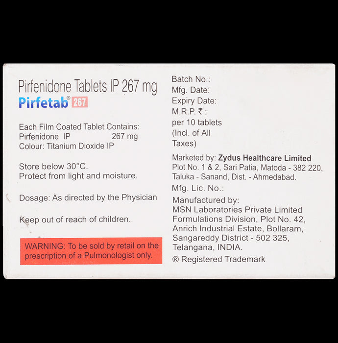 Pirfetab 267 Tablet
