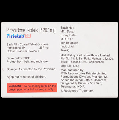 Pirfetab 267 Tablet
