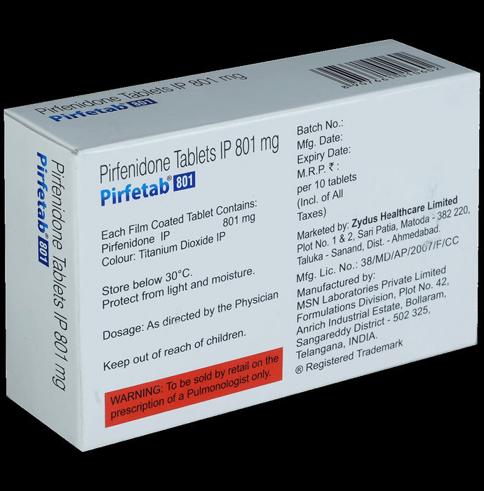 Pirfetab 801mg Tablet