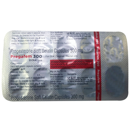 Pregafem 300 Soft Gelatin Capsule