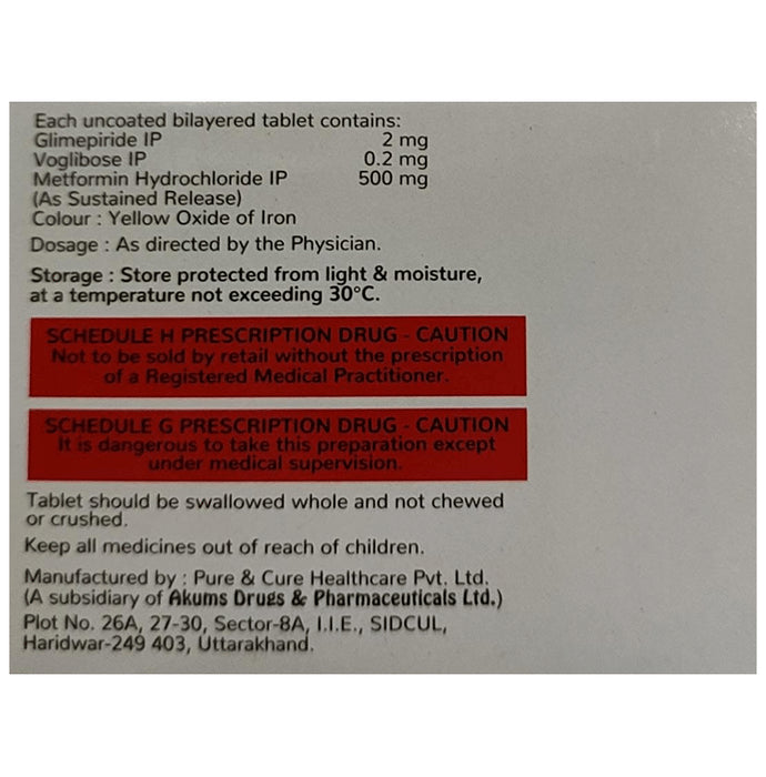 Azmet-VG 2mg/500mg/0.2mg Tablet SR