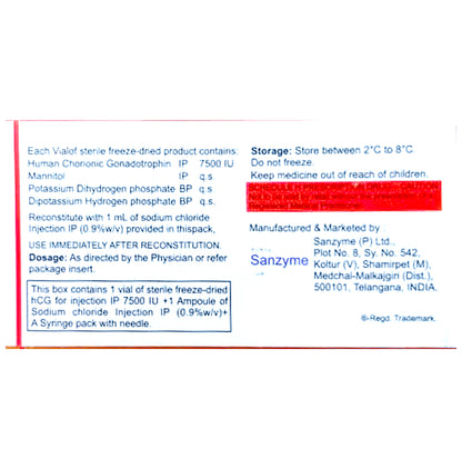 Pubergen JO 7500IU Injection