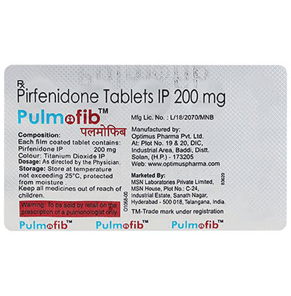 Pulmofib 200mg Tablet - Classic Derma