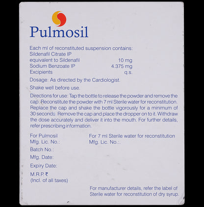Pulmosil 10mg Oral Suspension
